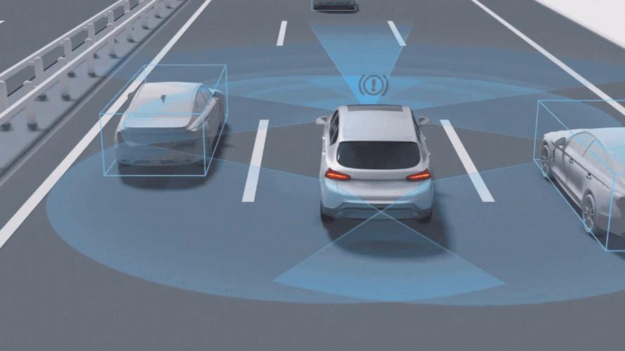 AI Intelligent driving is recognizing other vehicles