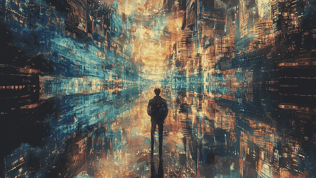 一个人看到眼前的幻觉